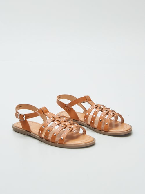 Sandalen met studs op de riempjes - Kiabi