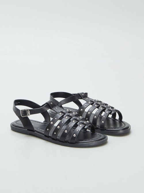 Sandalen met studs op de riempjes - Kiabi