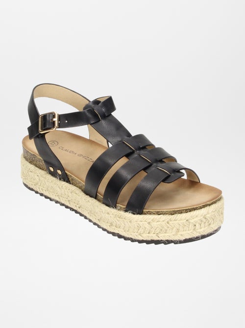 Sandalen met touwzool - Kiabi