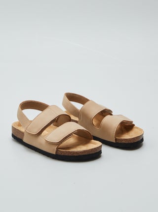 Sandalen met twee klittenbanden