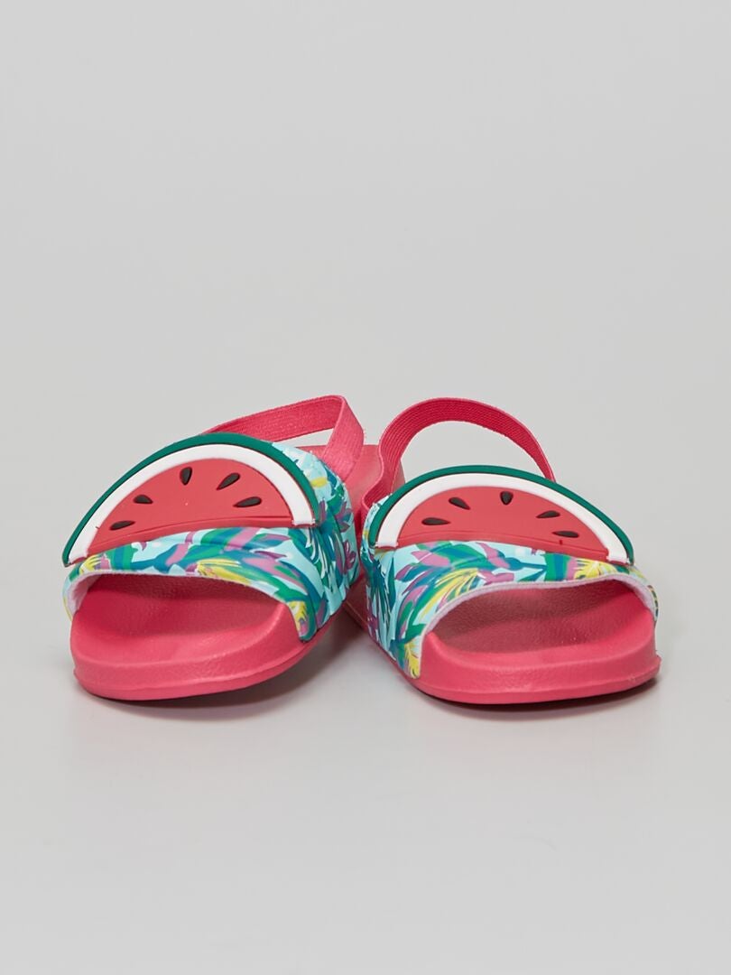 Sandalen met watermeloentje roze - Kiabi