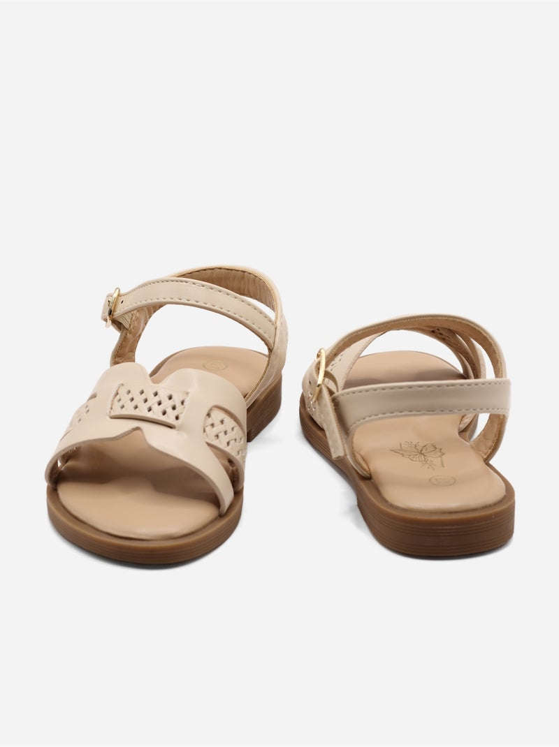 Sandales à boucle Beige - Kiabi