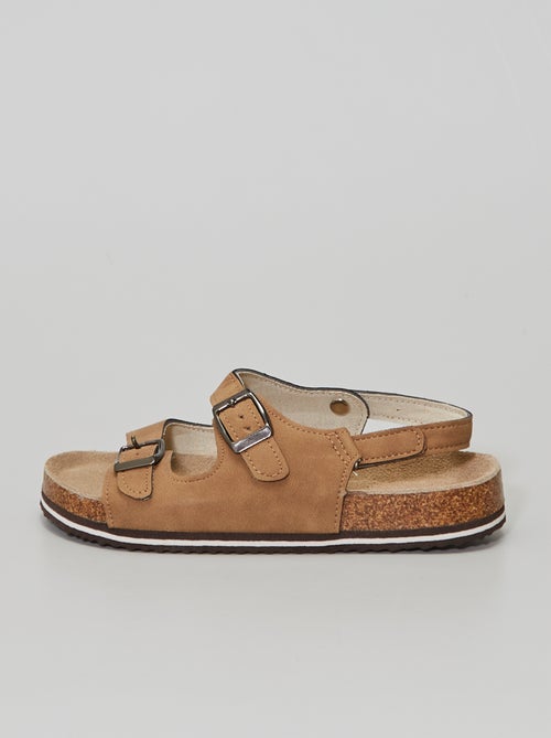 Sandales à boucles en simili - Kiabi