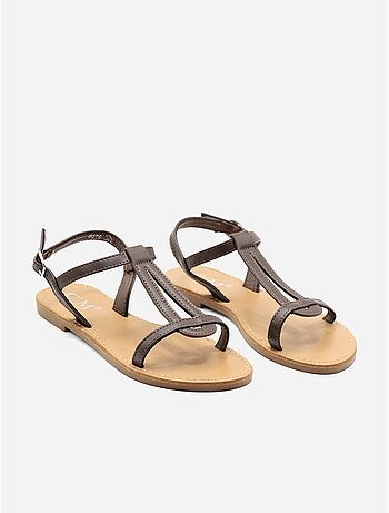 Sandales à bride et ardillon
