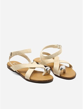 Sandales à brides croisées