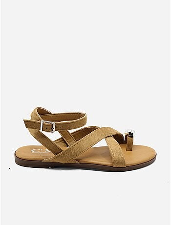 Sandales à brides croisées