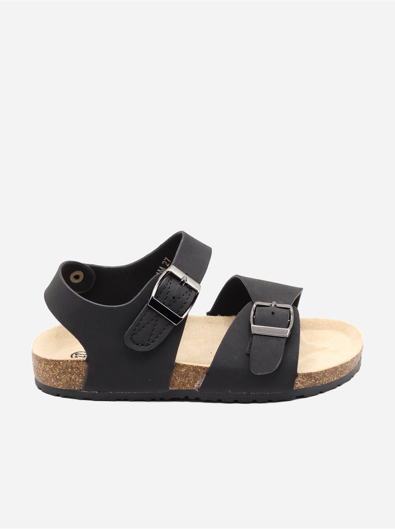 Sandales à brides Noir - Kiabi