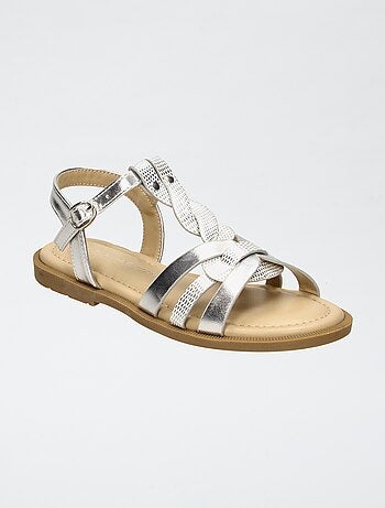 Sandales à brides tressées