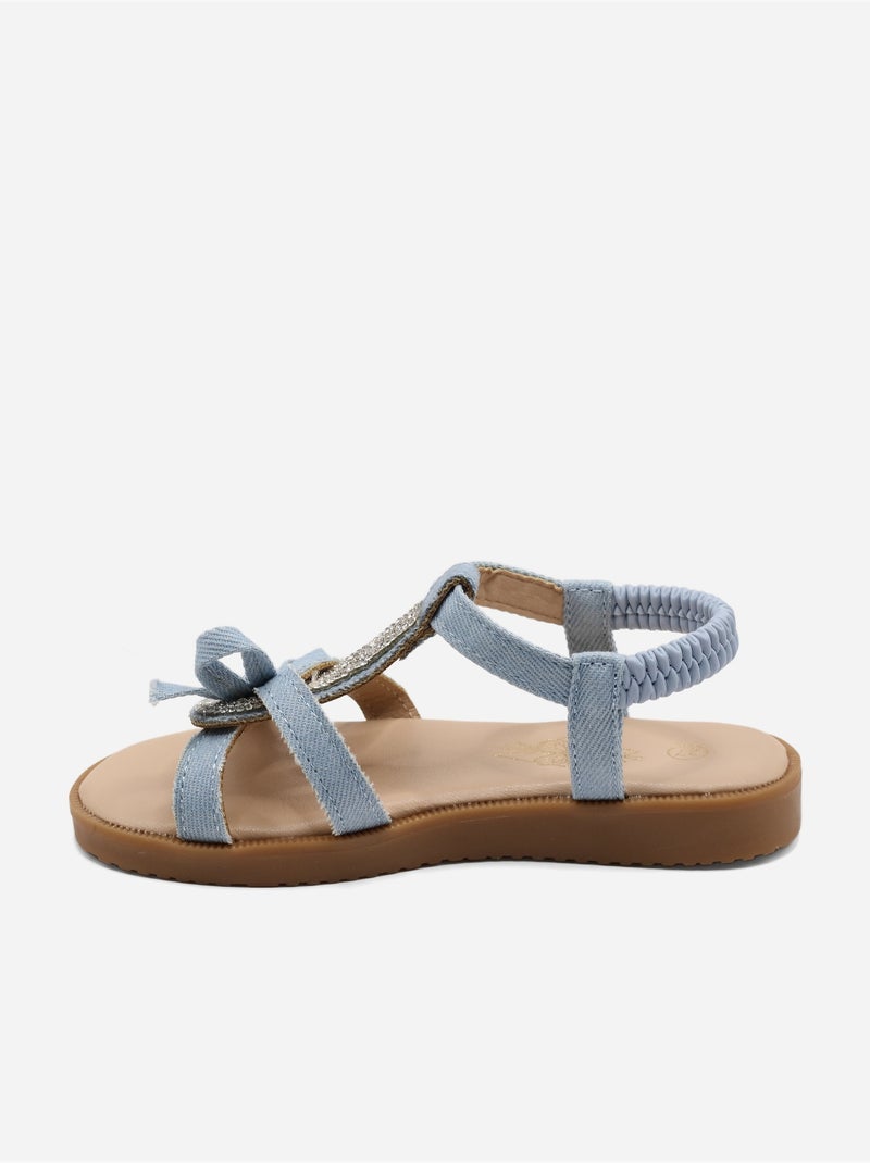 Sandales à élastiques Bleu - Kiabi
