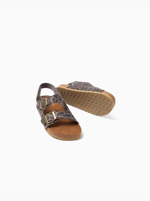 Sandales à imprimé animal, mo fashion - Kiabi