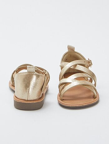 Sandales à multiples brides croisées