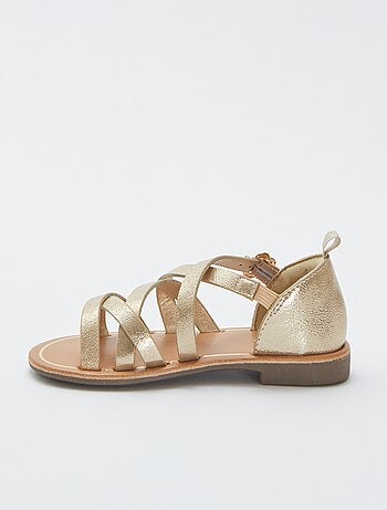 Sandales à multiples brides croisées