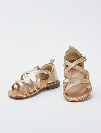 Sandales à multiples brides croisées