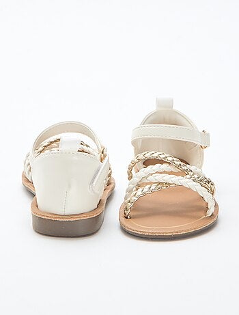 Sandales à multiples brides tressées