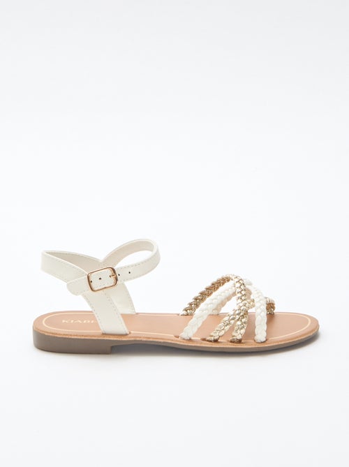 Sandales à multiples brides tressées - Kiabi