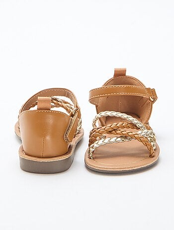 Sandales à multiples brides tressées