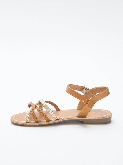 Sandales à multiples brides tressées - Kiabi