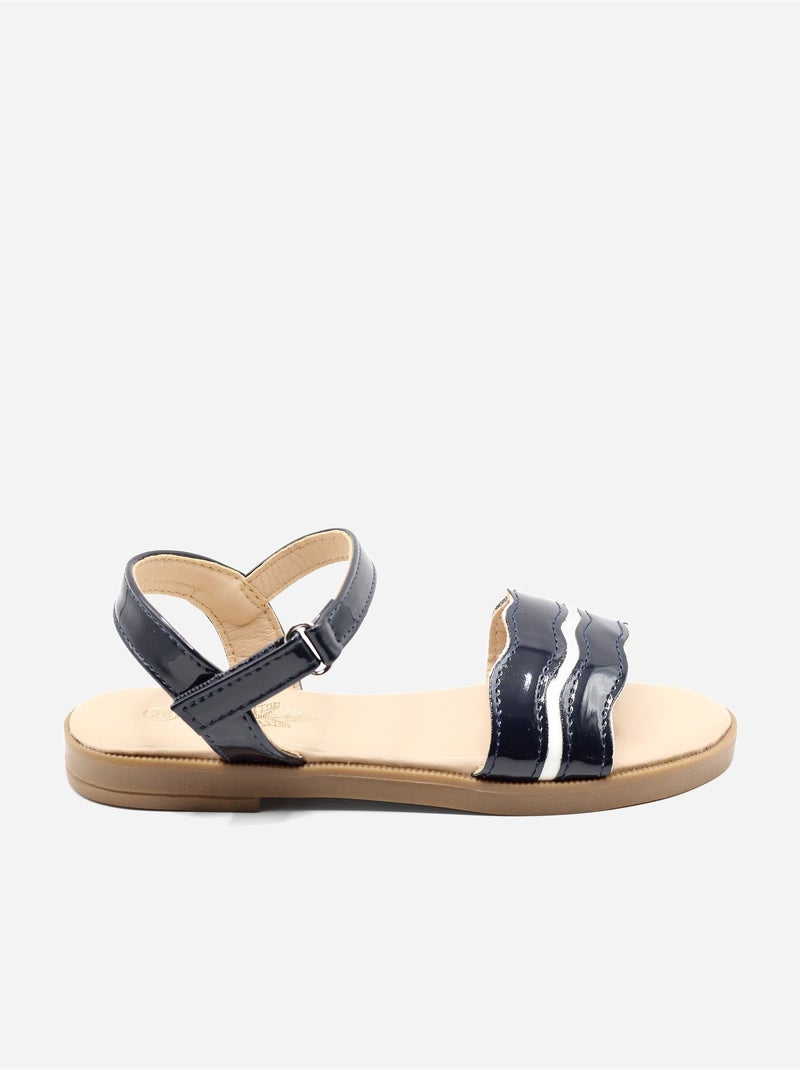 Sandales à scratch Bleu foncé - Kiabi