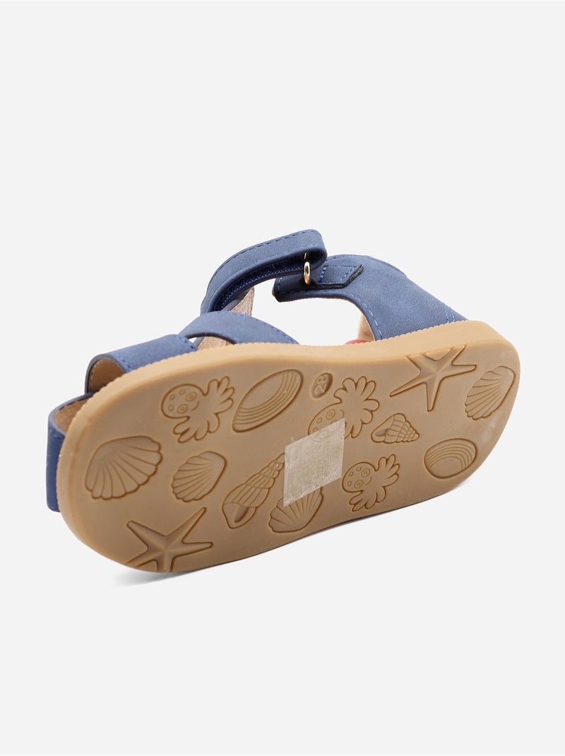 Sandales à scratch Bleu foncé - Kiabi