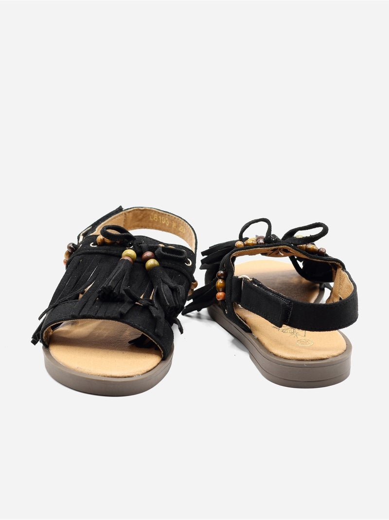 Sandales à scratch Noir - Kiabi