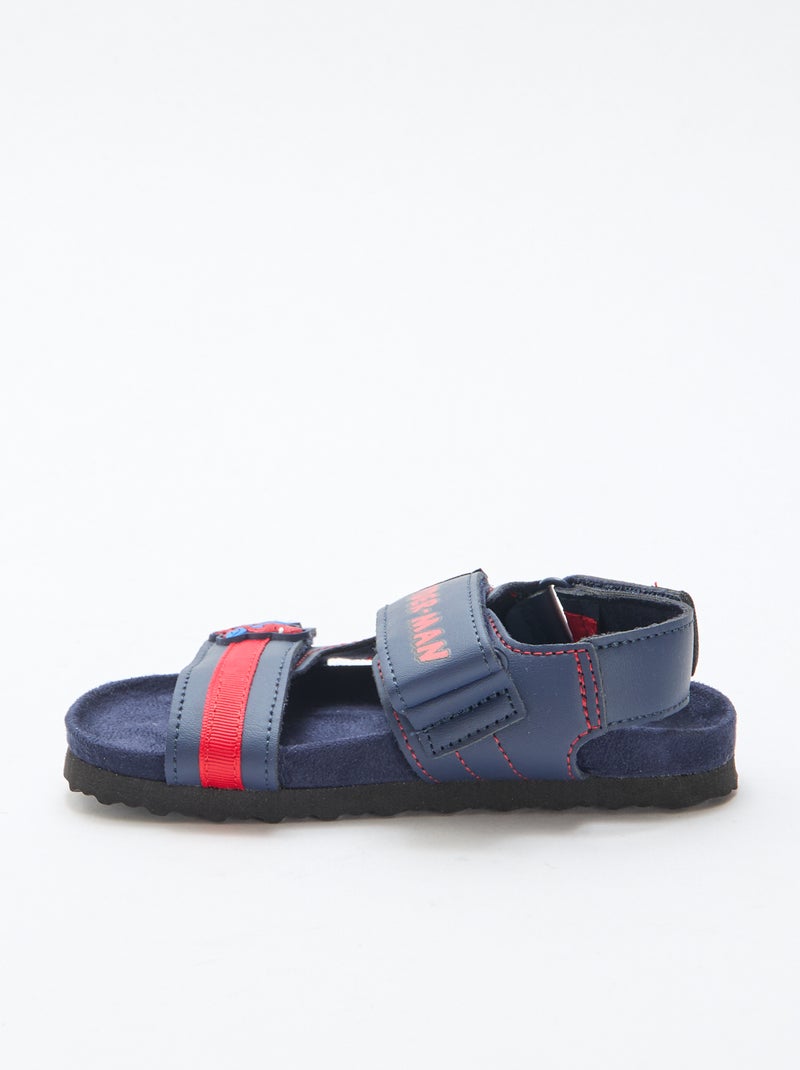 Sandales à scratch 'Spider-man' Bleu - Kiabi