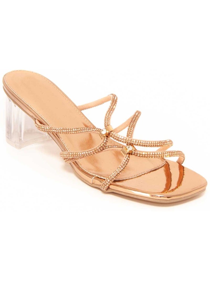 Sandales à Talons Matériel Synthétique Montevita Bronze - Kiabi