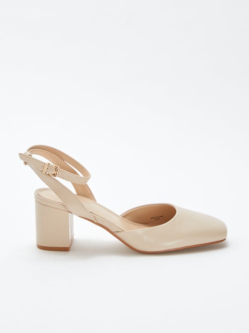 Sandales à talons type babies - Kiabi