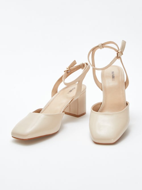 Sandales à talons type babies - Kiabi