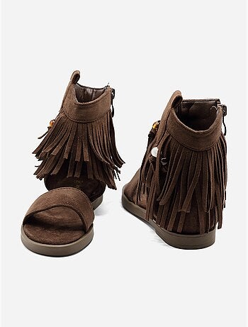 Sandales à zip
