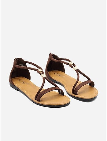 Sandales à zip