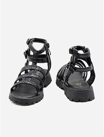 Sandales à zip