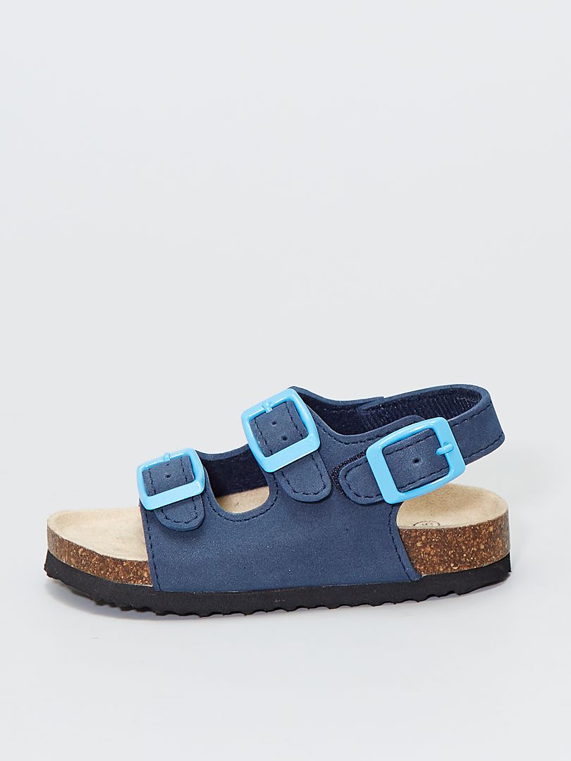 Sandales avec boucles bleu - Kiabi