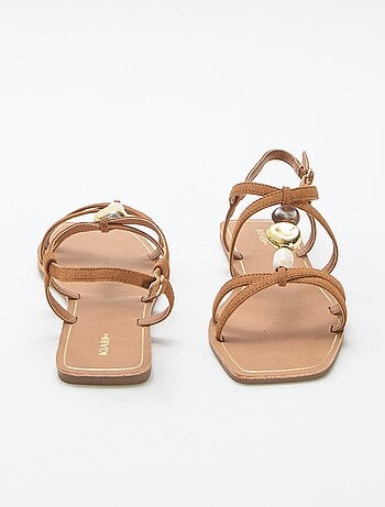 Sandales avec détails bijoux