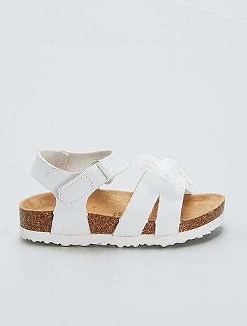 Sandales avec nœud en tulle