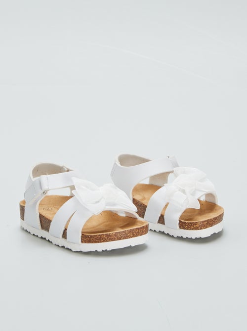 Sandales avec nœud en tulle - Kiabi