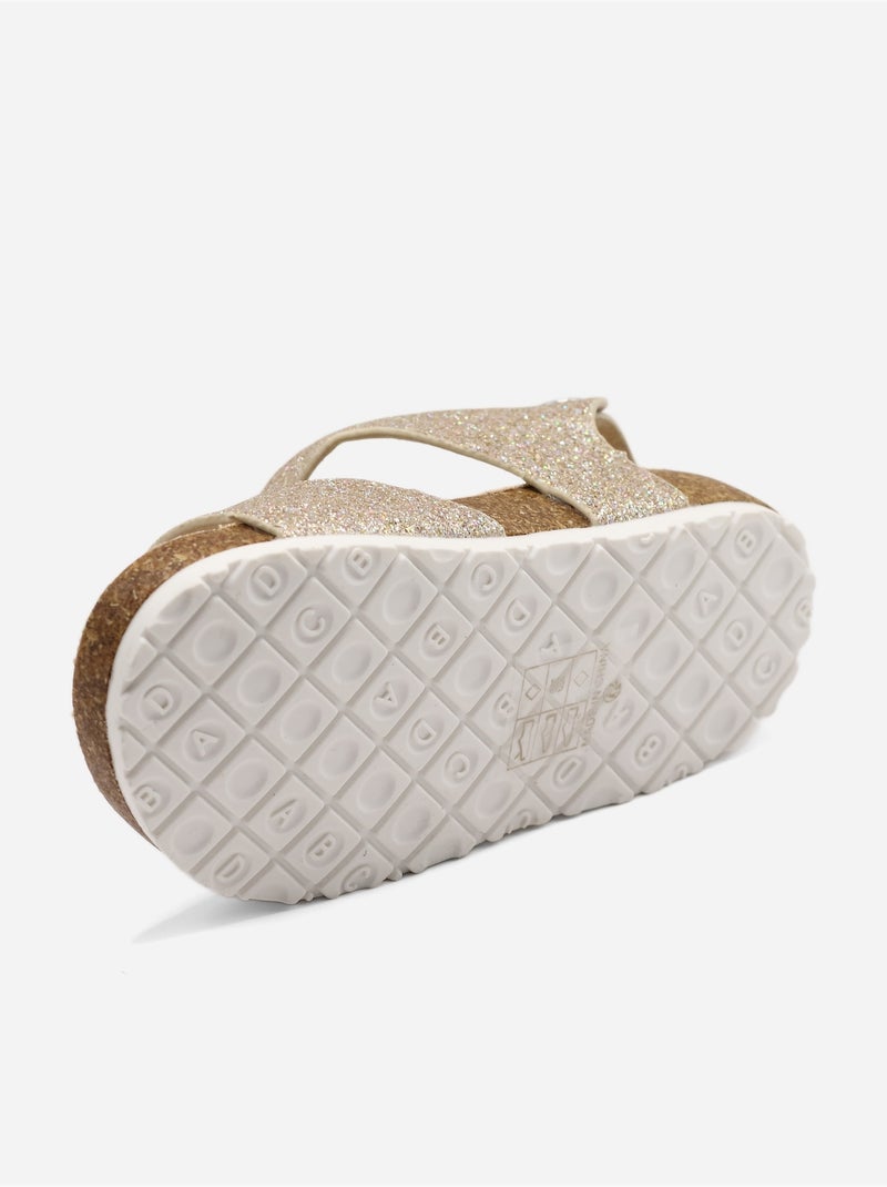 Sandales Bébé à paillettes Doré/or - Kiabi