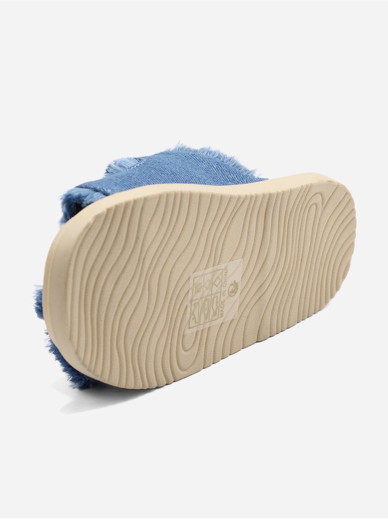 Sandales Bébé à scratch Bleu - Kiabi