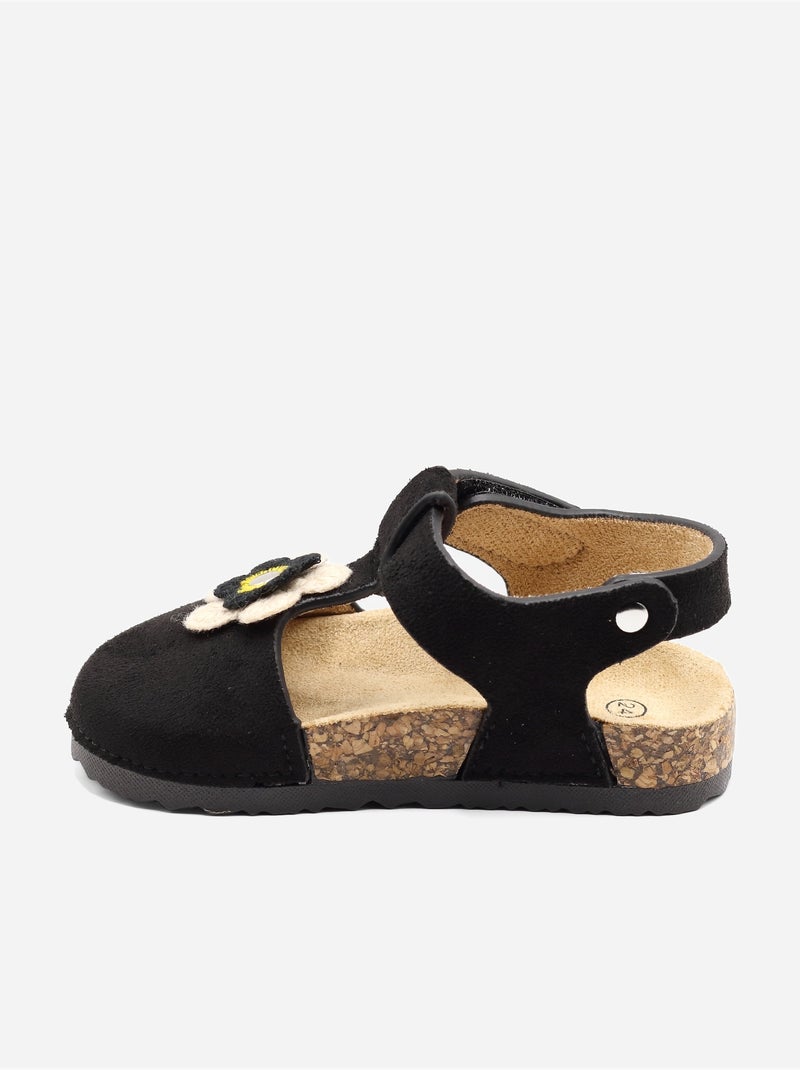 Sandales Bébé à scratch Noir - Kiabi