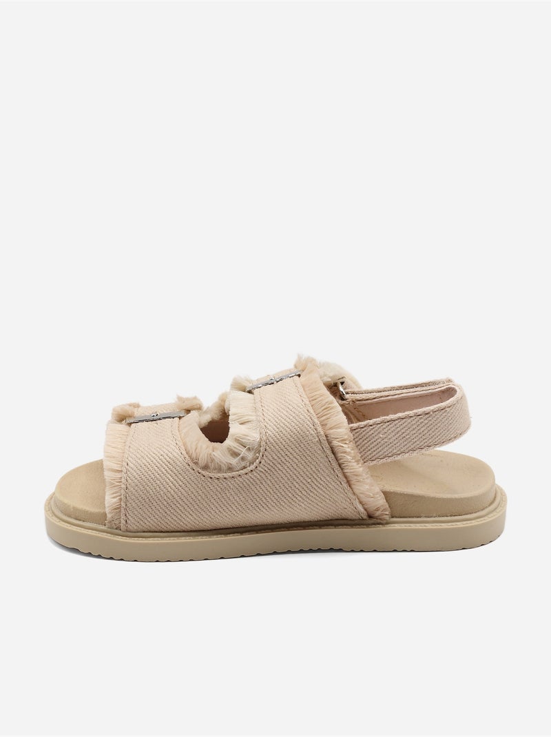 Sandales Bébé à scratch Rose - Kiabi