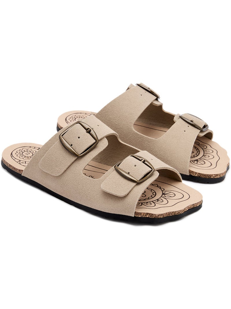 Sandales conguitos barefoot goflex abiertas Beige - Kiabi