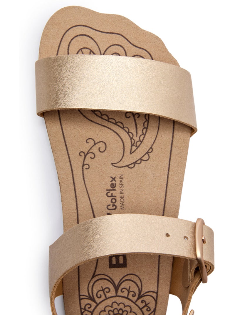 Sandales conguitos barefoot goflex brillante Gold - Kiabi