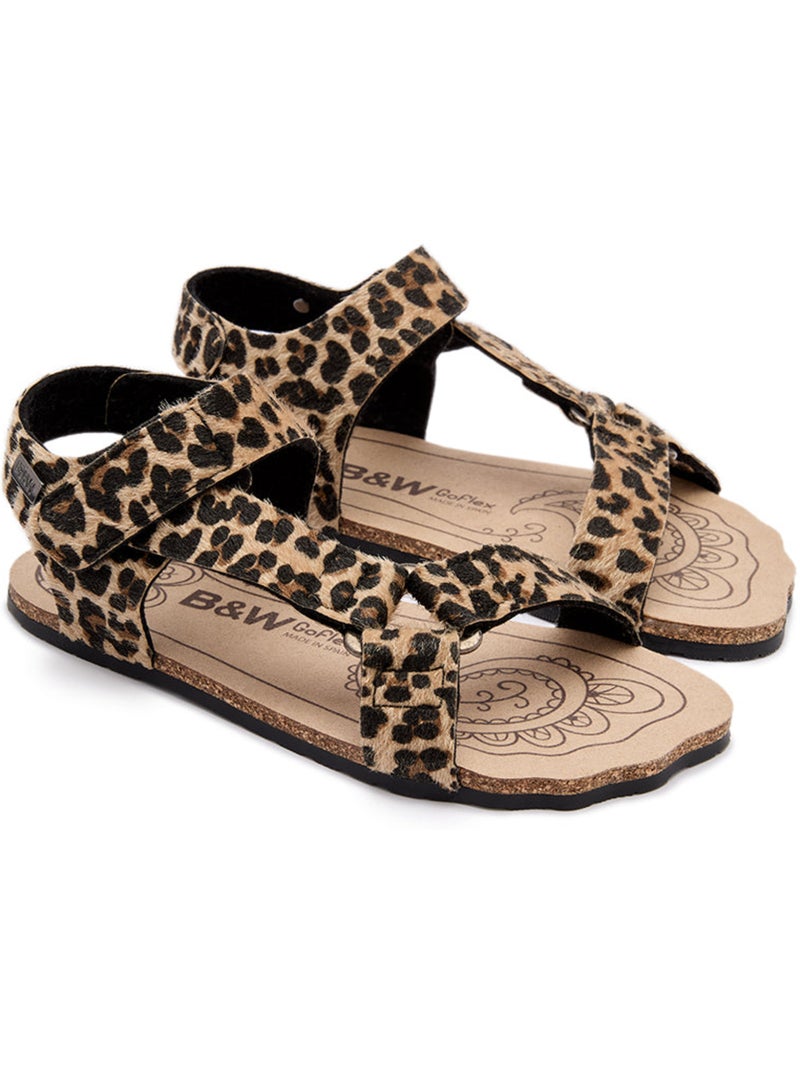 Sandales conguitos barefoot goflex estampado Noir Marron Noir - Kiabi