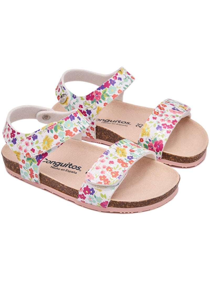 Sandales conguitos bio flores Multicolore - Kiabi
