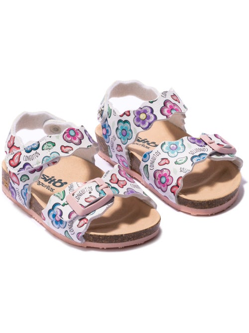 Sandales conguitos bio flowers estampado - Kiabi