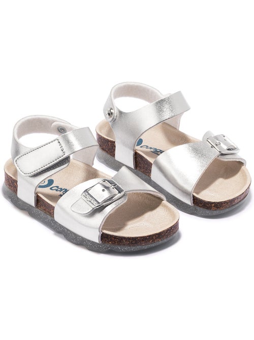 Sandales conguitos bio  metalizado girls - Kiabi