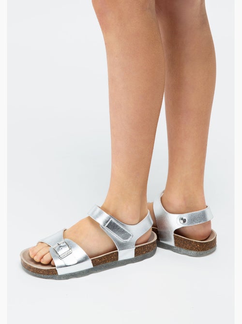 Sandales conguitos bio  metalizado girls - Kiabi