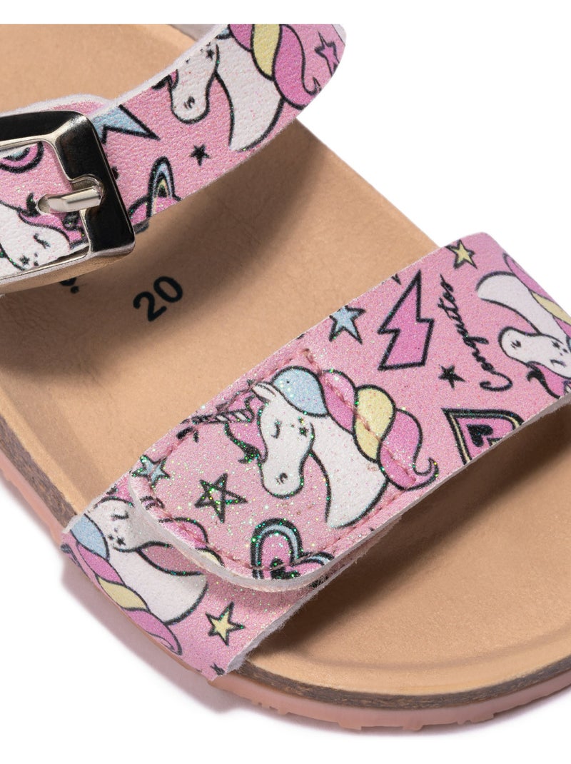 Sandales conguitos bio unicornio Rose - Kiabi