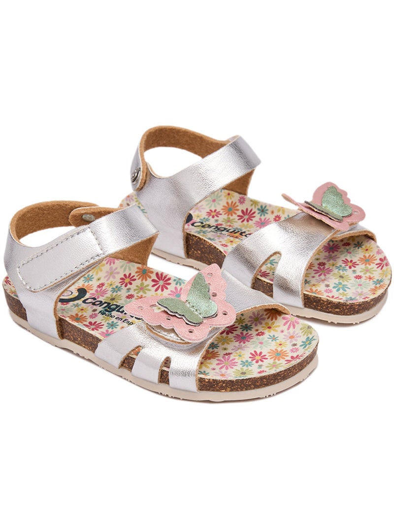 Sandales conguitos ecológicas mariposa Argent - Kiabi