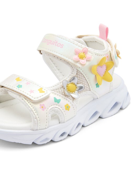 Sandales conguitos floral luces - Kiabi