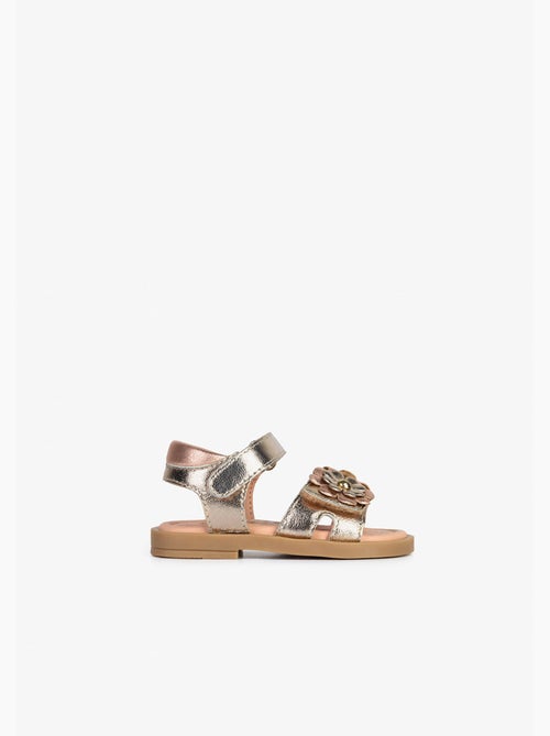 Sandales conguitos flowers metallic - Kiabi